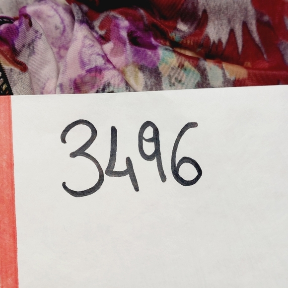 Diffuse Multicolor Bell Sleeve Tie Front Robe Sleepwear 3496 - Picture 9 of 9